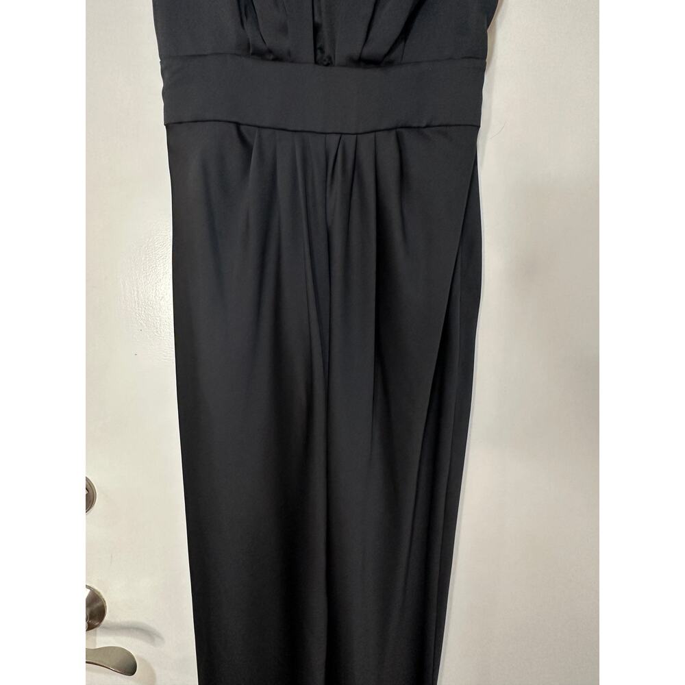 Ramy Brook Quinn Plunge-Neck Gown Dress Black Size 10 NWT Bold Front Slit - Picture 6 of 14